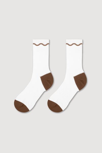 Wave Socks Brown