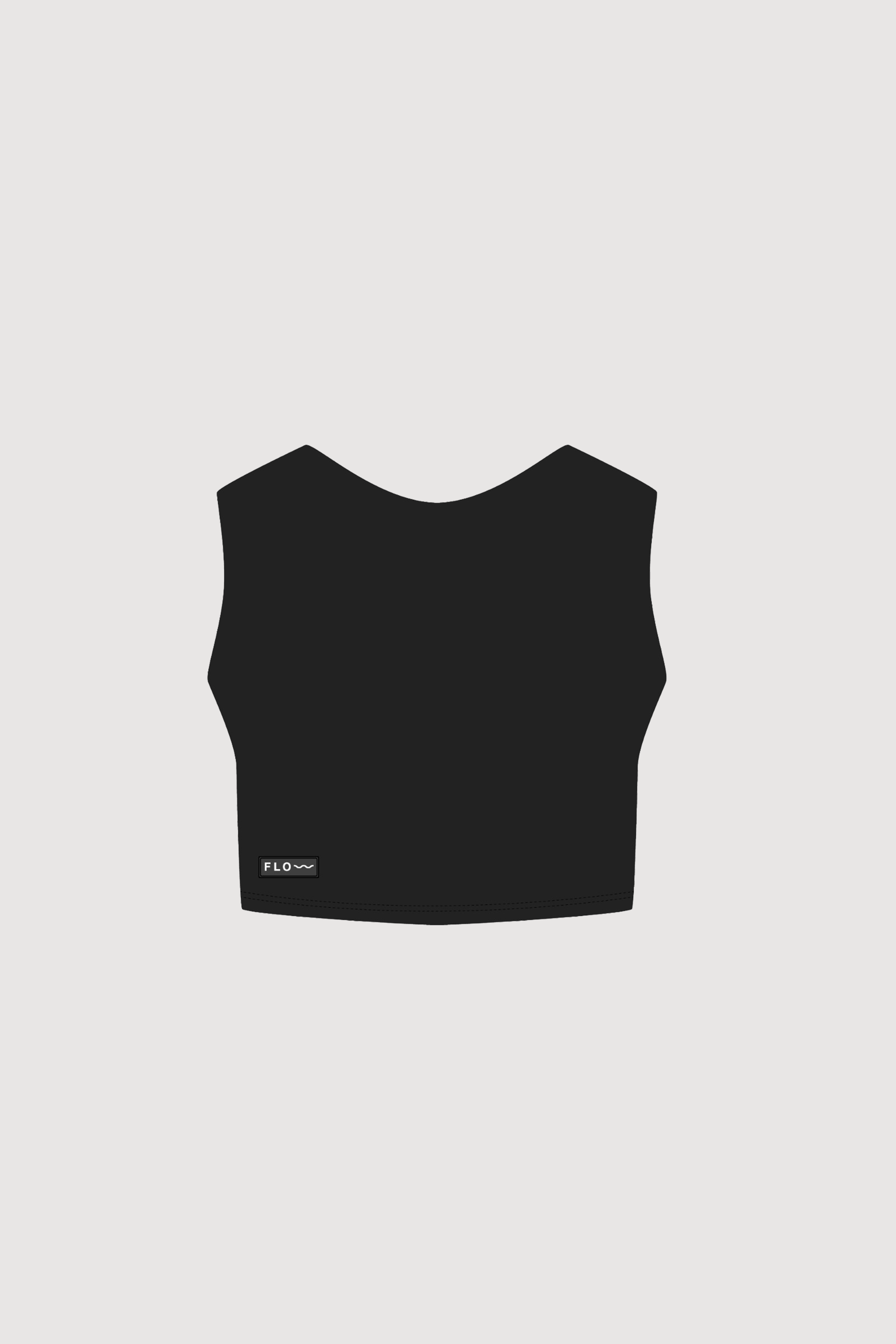 Back Crop Top black