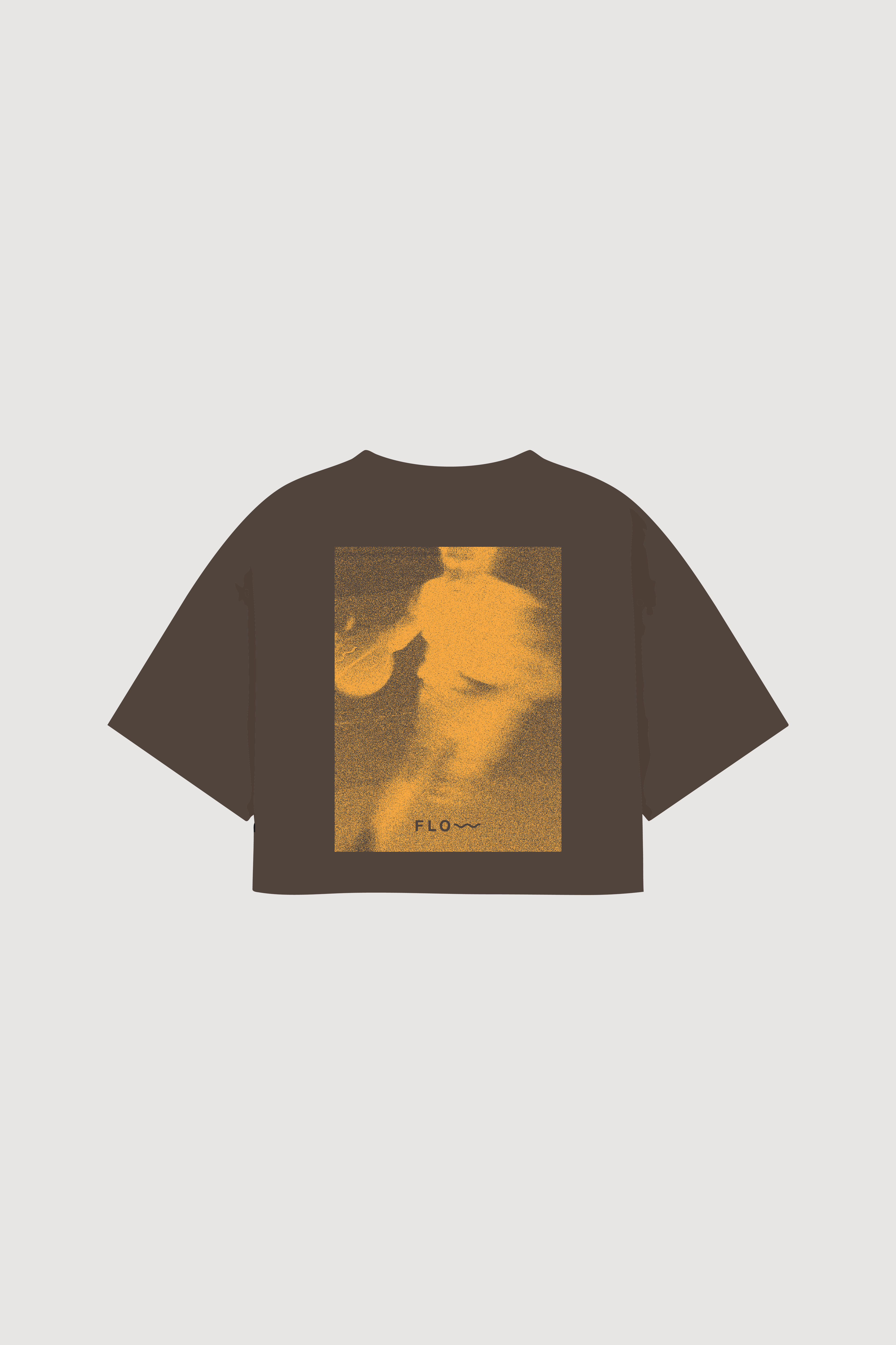 Basketball Crop Top Brown alternate view