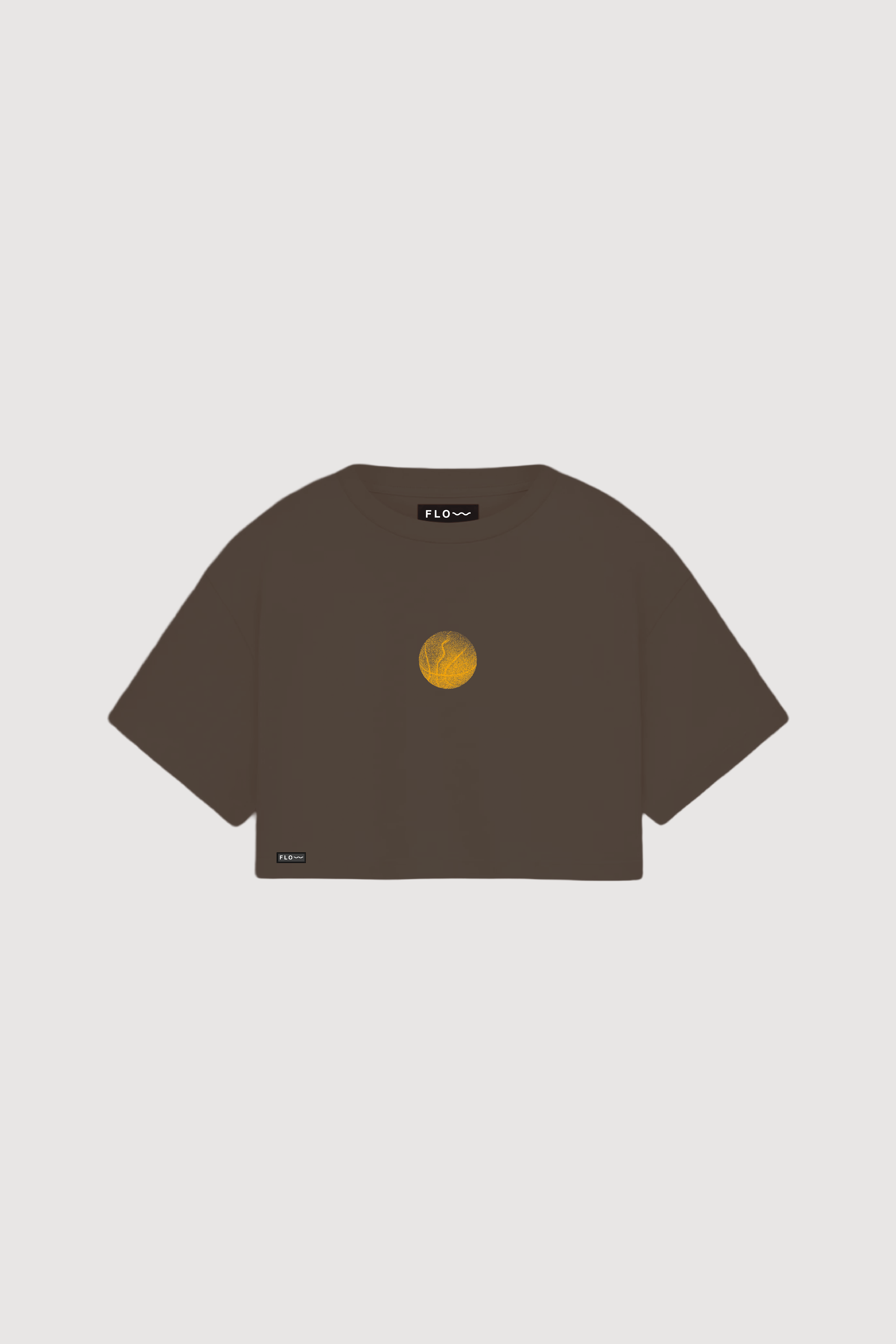 Basketball Crop Top Brown