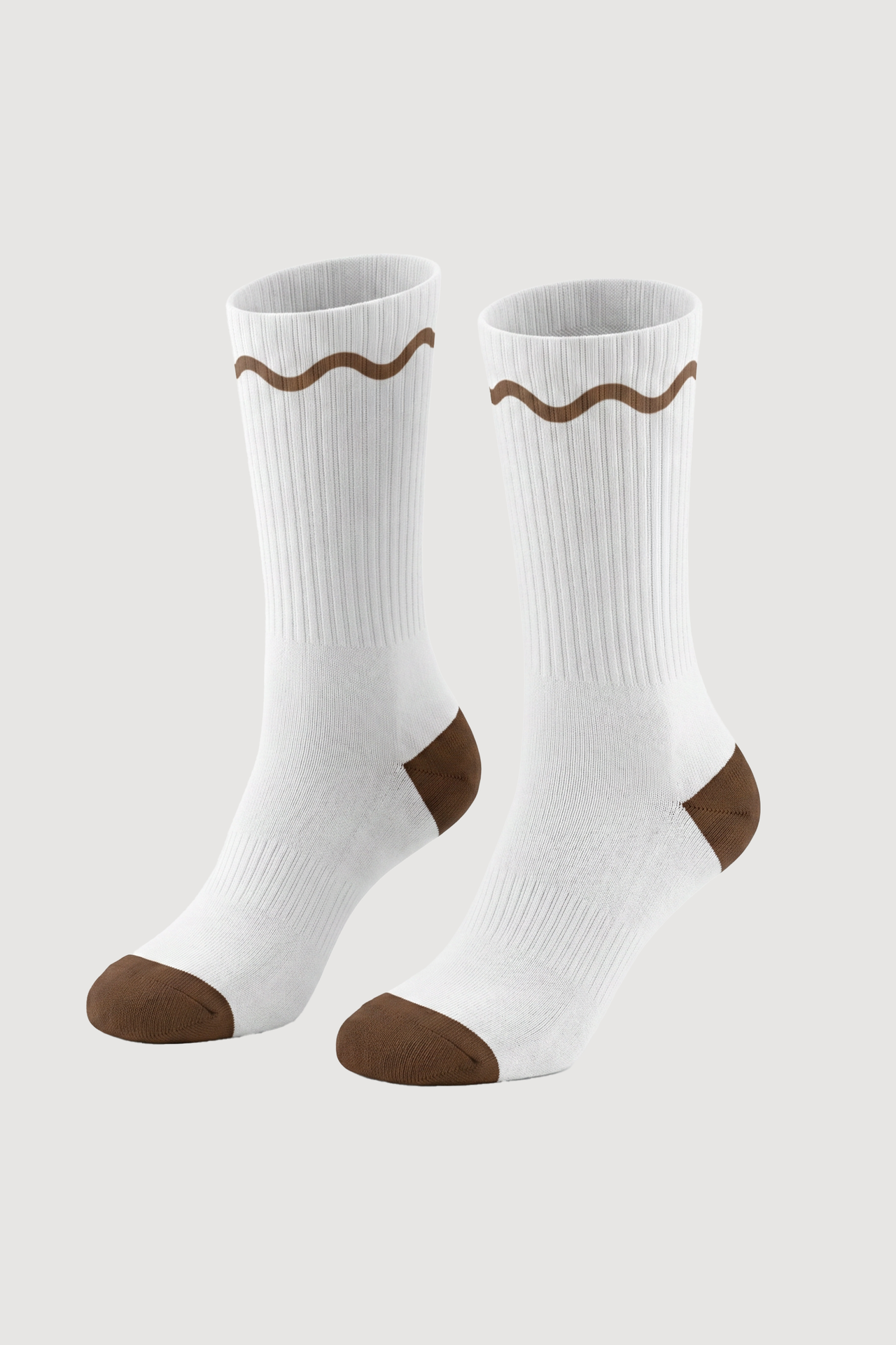 Wave Socks Brown