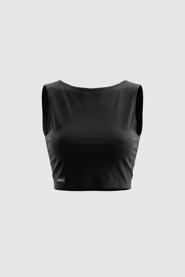Back Crop Top black