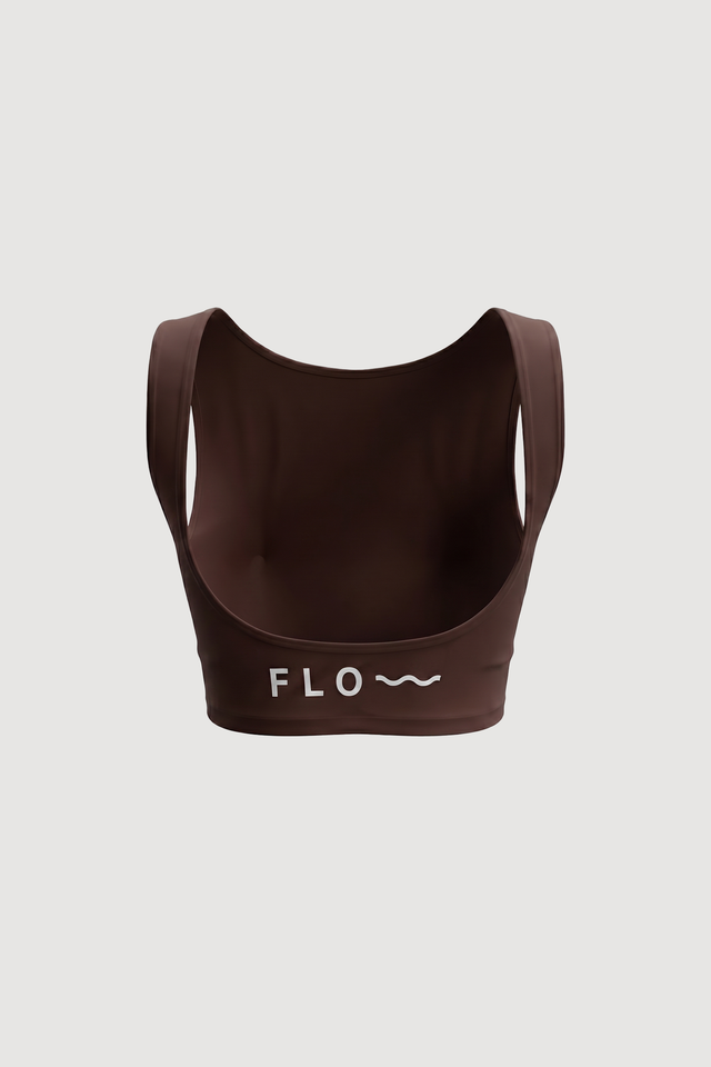 Back Crop Top brown alternate view