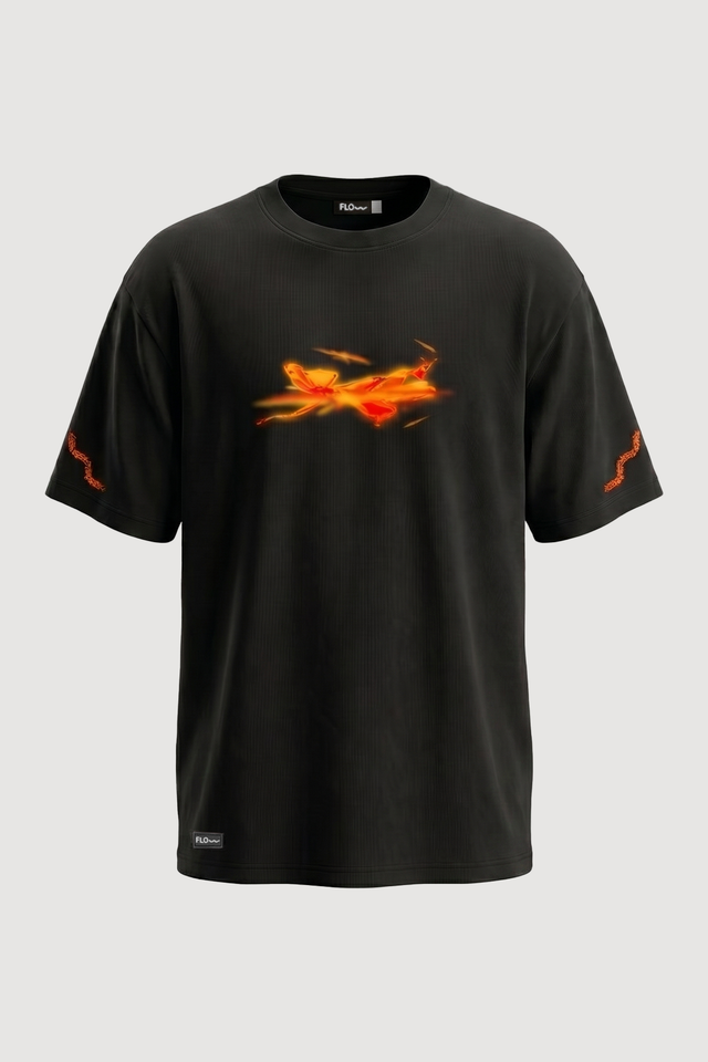 Run with the Flow Tee Black