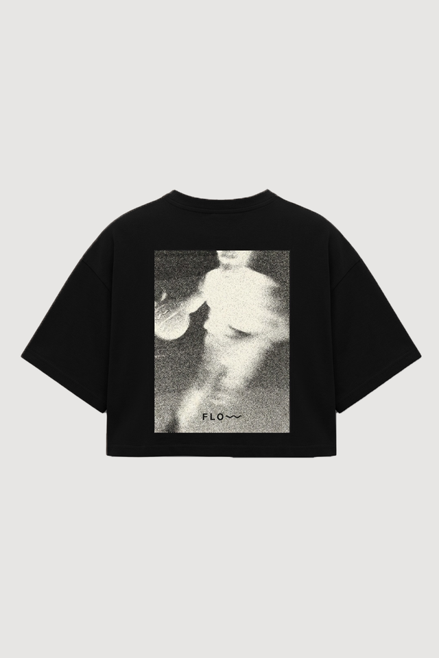 Basketball Crop Top Black alternate view