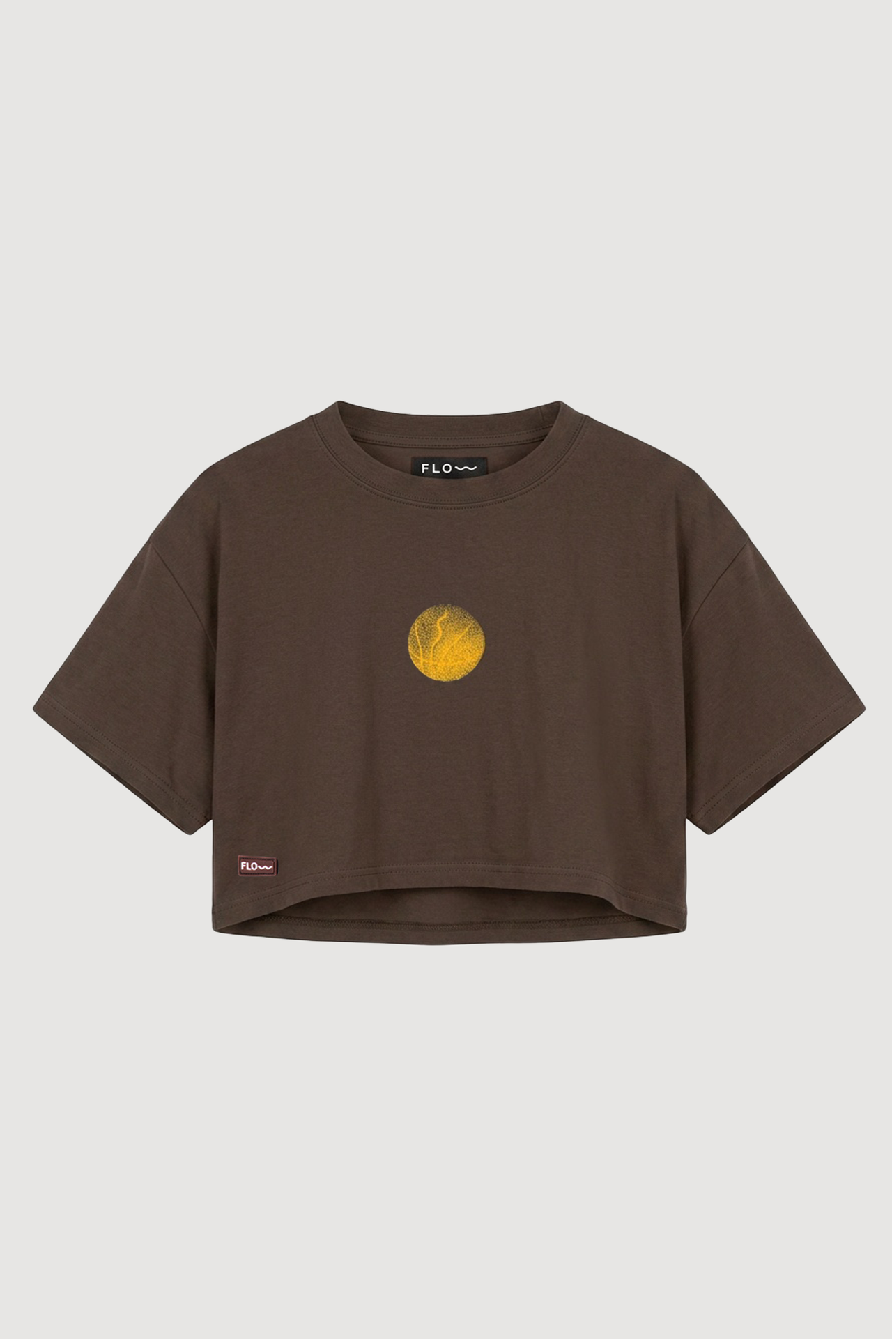 Basketball Crop Top Brown