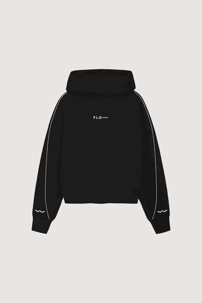 Wave Hoodie Black