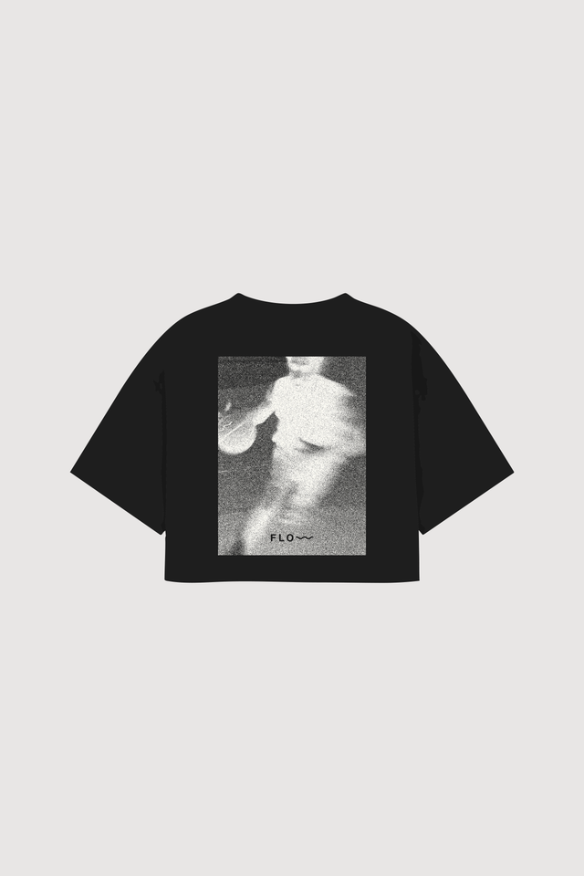 Basketball Crop Top Black alternate view